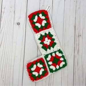 Granny Square Crochet Christmas Stocking